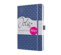 SIGEL agenda semanal Jolie 2027 A5, tapa dura | 7J101, calendario, planificador, organizador, certificado FSC, azul índigo