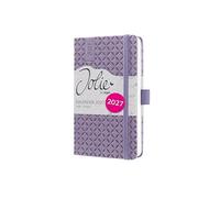 SIGEL agenda semanal Jolie 2027 A6, tapa dura | 7J138, calendario, planificador, organizador, certificado FSC, lavanda
