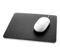 SIGEL Alfombrilla de ratón Eyestyle 25 x 0,60 cm | SA105, cuero sintético, negro/blanco