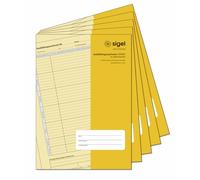 SIGEL AW480/5 - Cuaderno de informes de formación para entradas diarias, 5 unidades, DIN A4, 28 hojas/56 páginas, 1 semana de resumen en 1 página, suficiente para 1 año