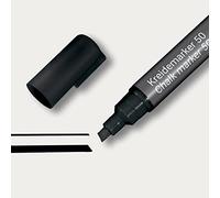 SIGEL BA180 Rotulador de tiza líquida 50, borrable, punta biselada, ancho 1-5 mm, negro