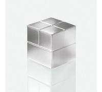 SIGEL BA196 Imán cuadrado, neodimio N48, para pizarras magnéticas, 2x2x2 cm, plateado