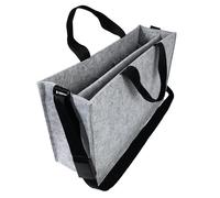 SIGEL BA409 Bolsa de escritorio compartido Classic L - fieltro sintético - gris claro - 50 x 28 x 15 cm