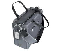 SIGEL BA412 Bolsa de escritorio compartido Premium M - polietileno reciclado (RPET) - gris oscuro - 36 x 28 x 15 cm
