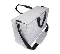SIGEL BA416 Bolsa de escritorio compartido Workspace - fieltro sintético - gris claro - 45 x 28 x 15 cm