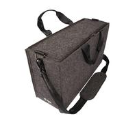 SIGEL BA417 Bolsa de escritorio compartido Workspace - fieltro sintético - gris oscuro - 45 x 28 x 15 cm
