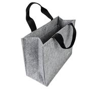 SIGEL BA430 Bolsa de escritorio compartido Basic M - fieltro sintético - gris claro - 36 x 28 x 15 cm