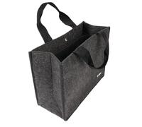 SIGEL BA432 Bolsa de escritorio compartido Basic M - fieltro sintético - gris oscuro - 36 x 28 x 15 cm