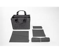 SIGEL BAB10 Set básico de accesorios Bag M - gris oscuro - 1x bolsa de escritorio compartido, 1x funda para portátil, 1x set de organizador de bolso, 1x vade de sobremesa