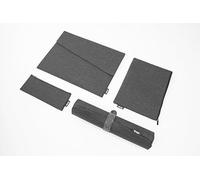 SIGEL BAB20 Set de recambio de accesorios Bag M - gris oscuro - 1x funda para portátil, 1x set de organizador de bolso, 1x vade de sobremesa