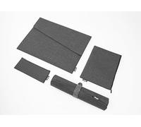SIGEL BAB21 Set de recambio de accesorios Bag L - gris oscuro - 1x funda para portátil, 1x set de organizador de bolso, 1x vade de sobremesa