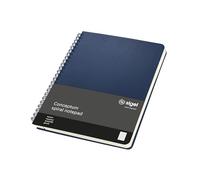 SIGEL Bloc de notas con espiral Conceptum A5 de tapa dura | CO826, azul medianoche, cuadriculado, ideal como diario personal, bullet journal, libro de ideas o cuaderno de escritura