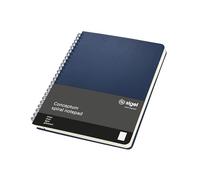 SIGEL Bloc de notas con espiral Conceptum A5 de tapa dura | CO827, azul medianoche, rayado, ideal como diario personal, bullet journal, libro de ideas o cuaderno de escritura
