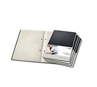 SIGEL Bloc de notas Conceptum A5 de tapa dura - paquete de 5 | CO802, cuadriculado, negro, ideal como diario personal, bullet journal, libro de ideas o cuaderno de escritura