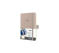 SIGEL C2131 Agenda semanal 2021 Conceptum, tapa blanda, 9,3 x 14 cm, pardo