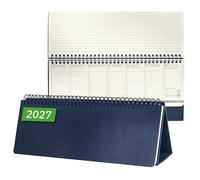SIGEL C2782 Calendario de escritorio 2027, grande, tapa dura | Calendario, planificador, agenda semanal, organizador, diario | azul oscuro - Conceptum