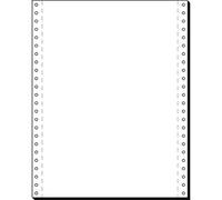 Sigel Computer Paper - Papel contínuo A4 perforado, blanco