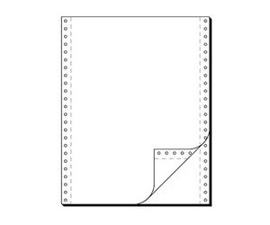 Sigel Computer Paper - Papel continuo A4 perforado, blanco