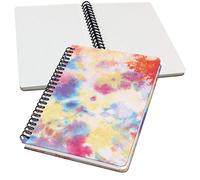 Sigel Cuaderno espiral Jolie A5 con tapa dura | JN608, punteado, 120 páginas FSC, para lettering y bullet journal, amarillo/azul/rosa/púrpura/rojo