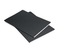 SIGEL Cuaderno Linescape A5 con tapa blanda | LS307, rayado, 68 páginas, gris oscuro/gris claro, 2 unidades