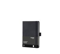 Sigel Cuaderno premium Conceptum A6 de tapa dura | CO131, cuadriculado, negro, ideal como diario personal, bullet journal, libro de ideas o cuaderno de escritura