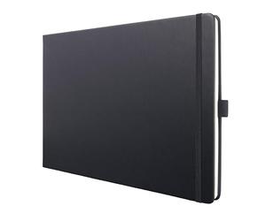 Sigel Cuaderno premium Conceptum apaisado aprox. A4 de tapa dura | CO204, punteado, 132 páginas, FSC, portabolígrafos, negro, diario personal, bullet journal, libro de ideas o de escritura