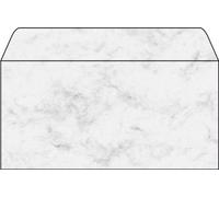SIGEL DP073 Sobres, 11 x 22 cm, 90 g/m², mármol gris claro, 50 unidades