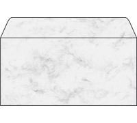 SIGEL DP073 Sobres, 11 x 22 cm, 90 g/m², mármol gris claro, 50 unidades