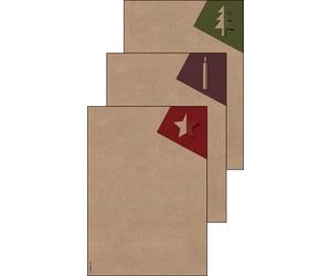 SIGEL DP400 Papel navideño decorado "Cut-out style", 100 g/m², A4, 25 hojas