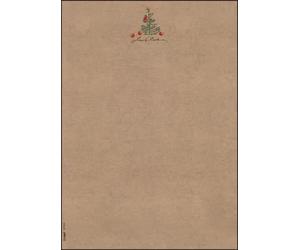 SIGEL DP415 Papel navideño decorado "Christmas with apples", 100 g/m², A4, 100 hojas