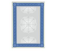 SIGEL DP490, Papel de carta, 21 x 29,7 cm, 185 g / m², Diploma azul, 20 hojas