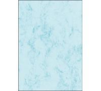 SIGEL Papel de cartas DP551 – 21 x 29,7 cm, 200 g/m², mármol azul claro, 50 hojas