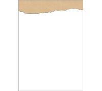 SIGEL DP624 Papel decorado "Torn kraft paper", 90 g/m², A4, 100 hojas