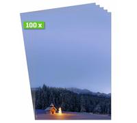 SIGEL DP645 Papel navideño decorado - bosque invernal - azul - 90 g/m² - A4-100 hojas