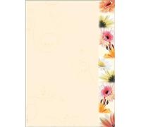 SIGEL DP788 Papel de cartas, 21 x 29,7 cm, 90g/m², flores de primavera coloridas, 50 hojas