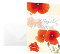 Sigel DS003 - Tarjetas de felicitación (17 x 11,5 cm, 10 unidades, incluye sobre