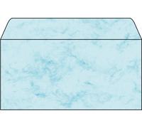 SIGEL DU170 Sobre, Mármol azul, DL (110x220 mm), 90 g, 50 unds.