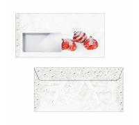 SIGEL DU247 Sobres navideños, motivo Winter Flair, formato DL (110x220 mm), 50 unidades