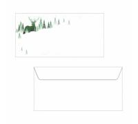 SIGEL DU284 Sobres con modernos elementos verdes, DIN largo, 90g, 25 unidades