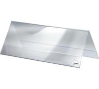 SIGEL Expositor de mesa 24 x 9 cm | TA130, pack de 5, caballete de mesa, transparente