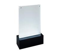 SIGEL Expositor LED Luminous 11,60 x 19,20 cm | TA423, para A6, doble cara iluminado