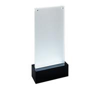 SIGEL Expositor LED Luminous 11,60 x 25,40 cm | TA424, formato DL, doble cara iluminado