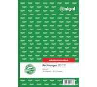 Sigel Bloc de formularios – Ventas y facturas A5 – Paquete 3 x 40