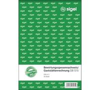 sigel Formularbuch "Bewirtungsspesennachweis", A5, 50 Blatt