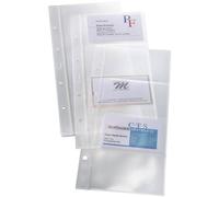 SIGEL Fundas 11,60 x 25,20 cm | VZ350, pack de 10, plástico transparente, para tarjetas de visita