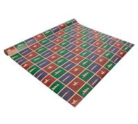 SIGEL GP122 Papel de regalo navideño "Cut-out style", rojo, verde, violett, 5 m x 50 cm