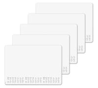 SIGEL H6301 Vade de papel de sobremesa- Lineatura DOT - cuadriculado con puntos (impresión Dot) - blanco - aprox A2-2026/2027/2028 - DE/EN/FR/NL - 30 hojas - certificación FSC - 5 piezas