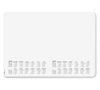 SIGEL H6501 Vade de papel de sobremesa- Lineatura DOT - blanco/negro - A3-2026/2027 - DE/EN/FR/NL - 30 hojas - certificación FSC