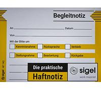 sigel Haftformular "Begleitnotiz", 100 x 75 mm, 50 Blatt