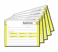 Sigel HF142 - Nota para acompañar a documentos (en alemán, 100 x 75 mm, 5 unidades)